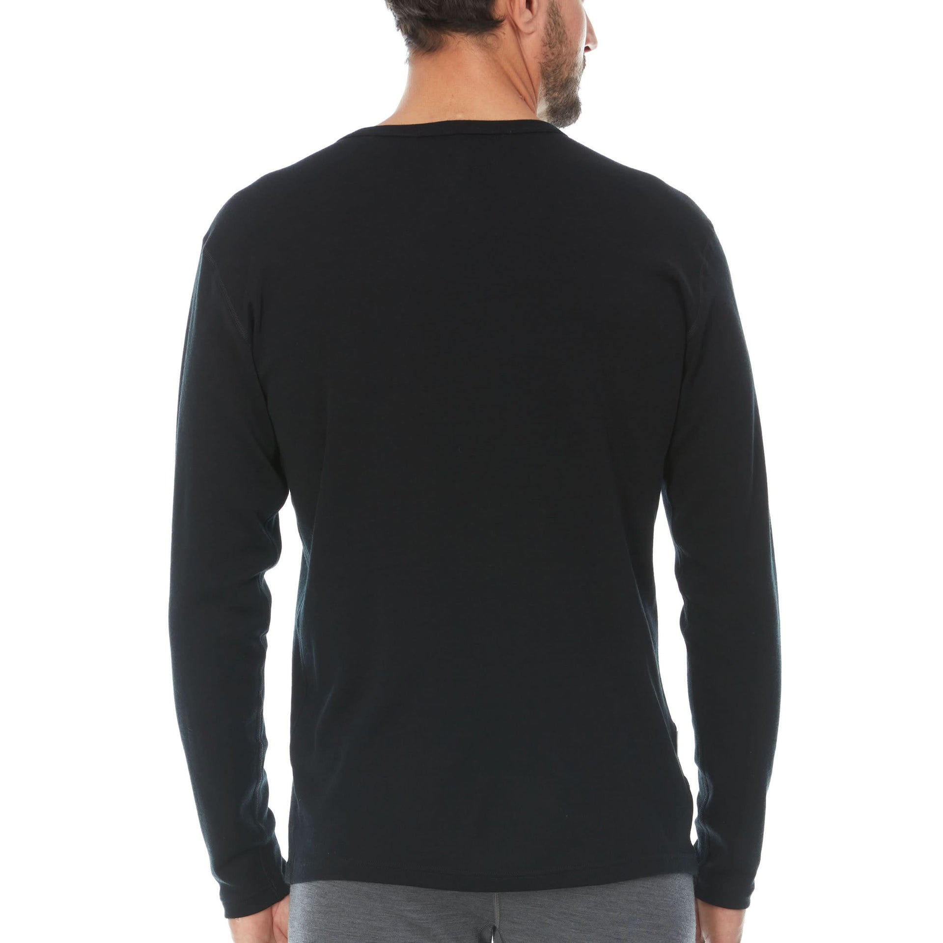 Men's Midweight Merino Wool Crew Thermal Top Long Sleeve Base Layer