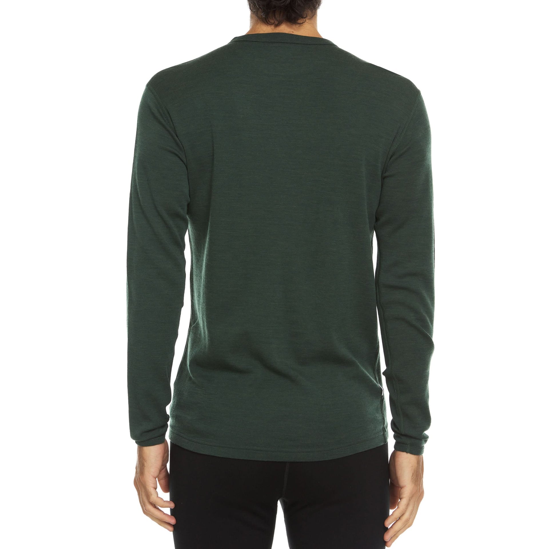 Men's Midweight Merino Wool Crew Thermal Top Long Sleeve Base Layer