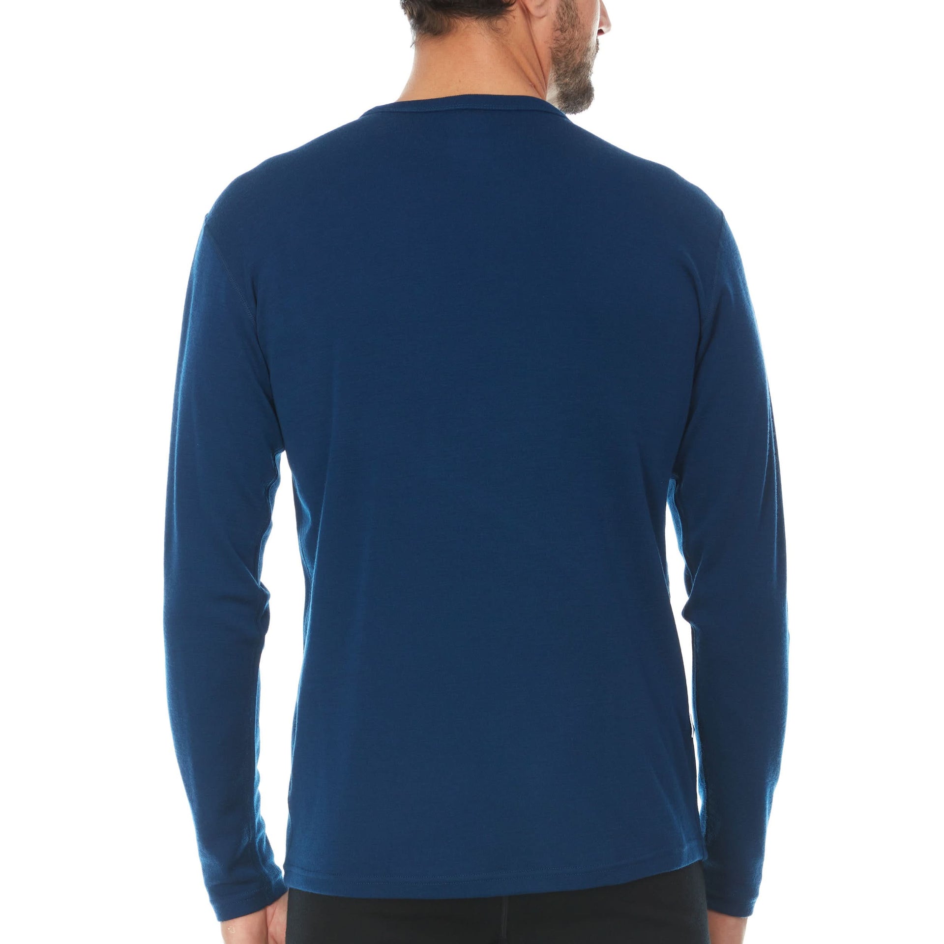 Men's Midweight Merino Wool Crew Thermal Top Long Sleeve Base Layer