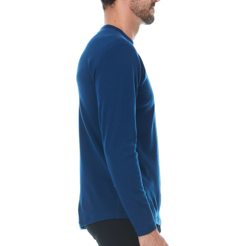 Men's Midweight Merino Wool Crew Thermal Top Long Sleeve Base Layer