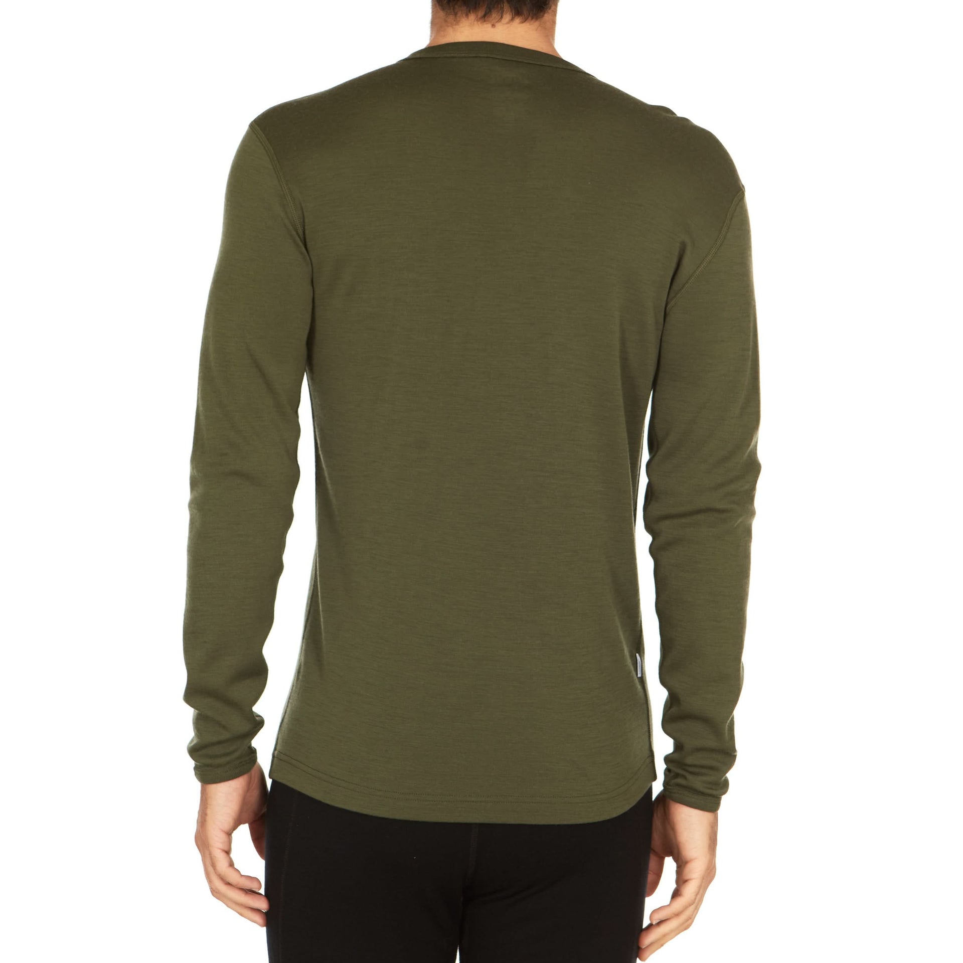 Men's Midweight Merino Wool Crew Thermal Top Long Sleeve Base Layer