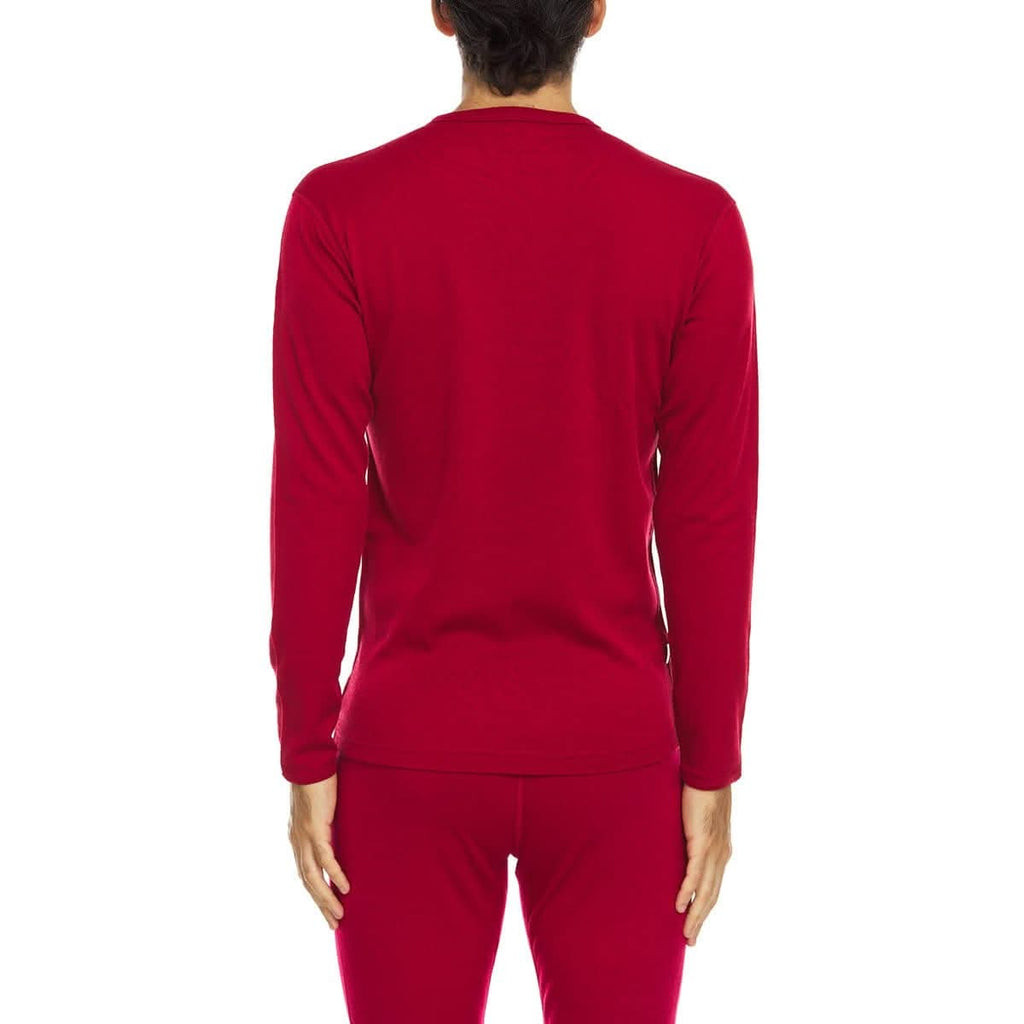 Men's Midweight Merino Wool Crew Thermal Top Long Sleeve Base Layer