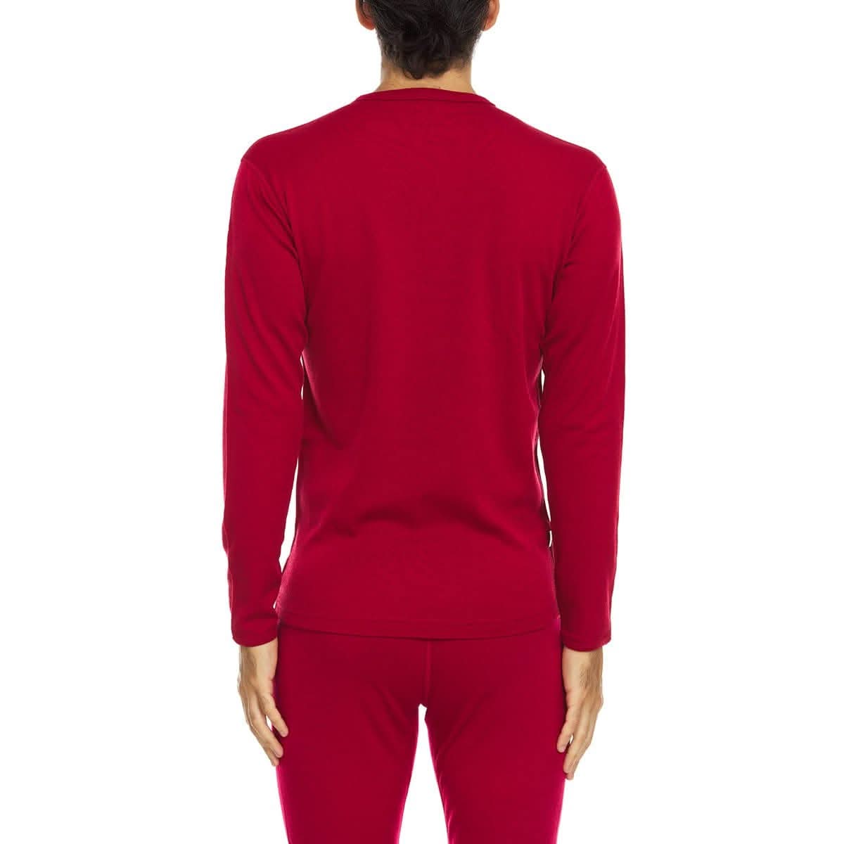 Men's Midweight Merino Wool Crew Thermal Top Long Sleeve Base Layer