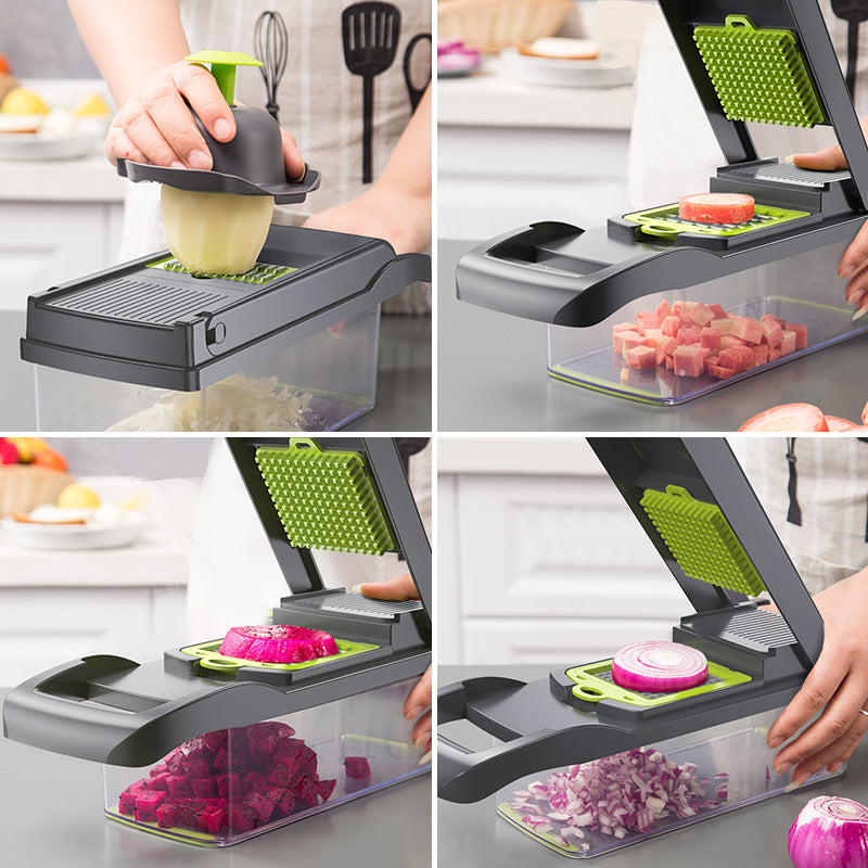 Multifunctional Kitchen Vegetable Cutter: Slicing & Dicing Tool