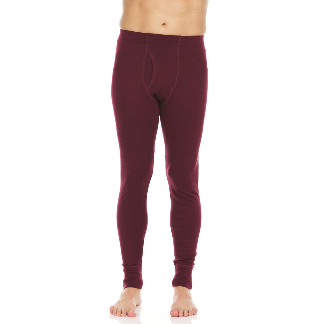 Men's Midweight 100% Merino Wool Thermal Base Layer Bottoms