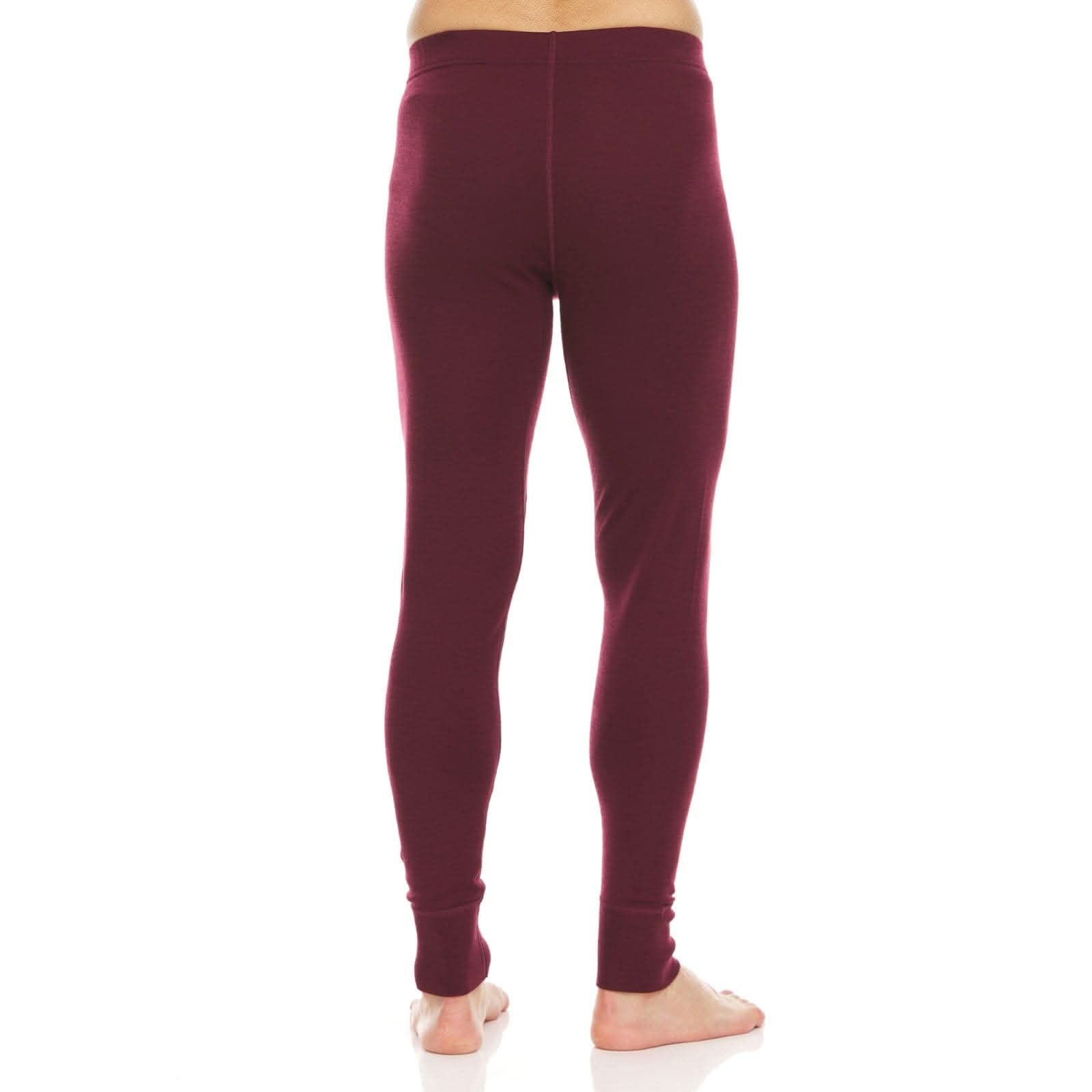 Men's Midweight 100% Merino Wool Thermal Base Layer Bottoms
