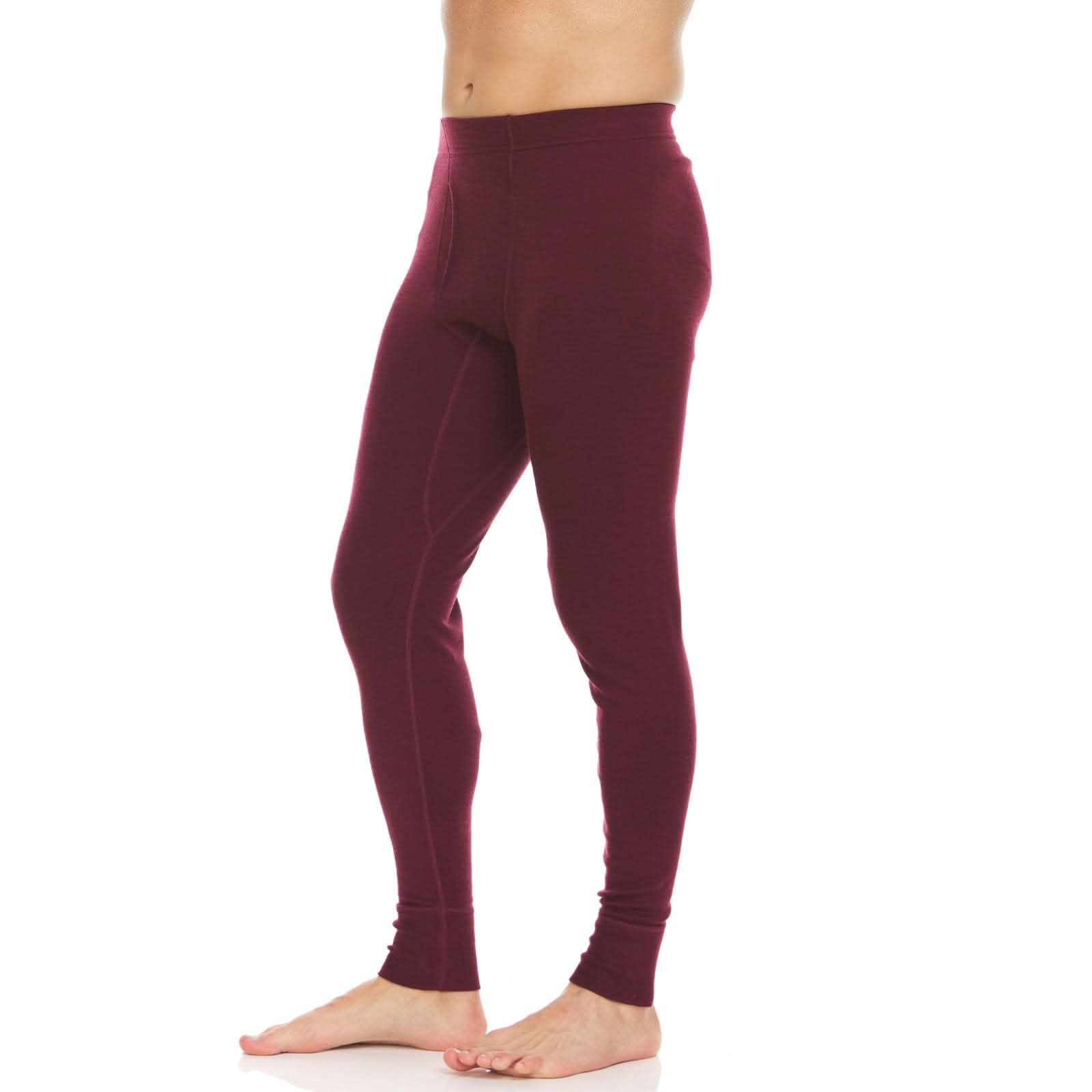 Men's Midweight 100% Merino Wool Thermal Base Layer Bottoms