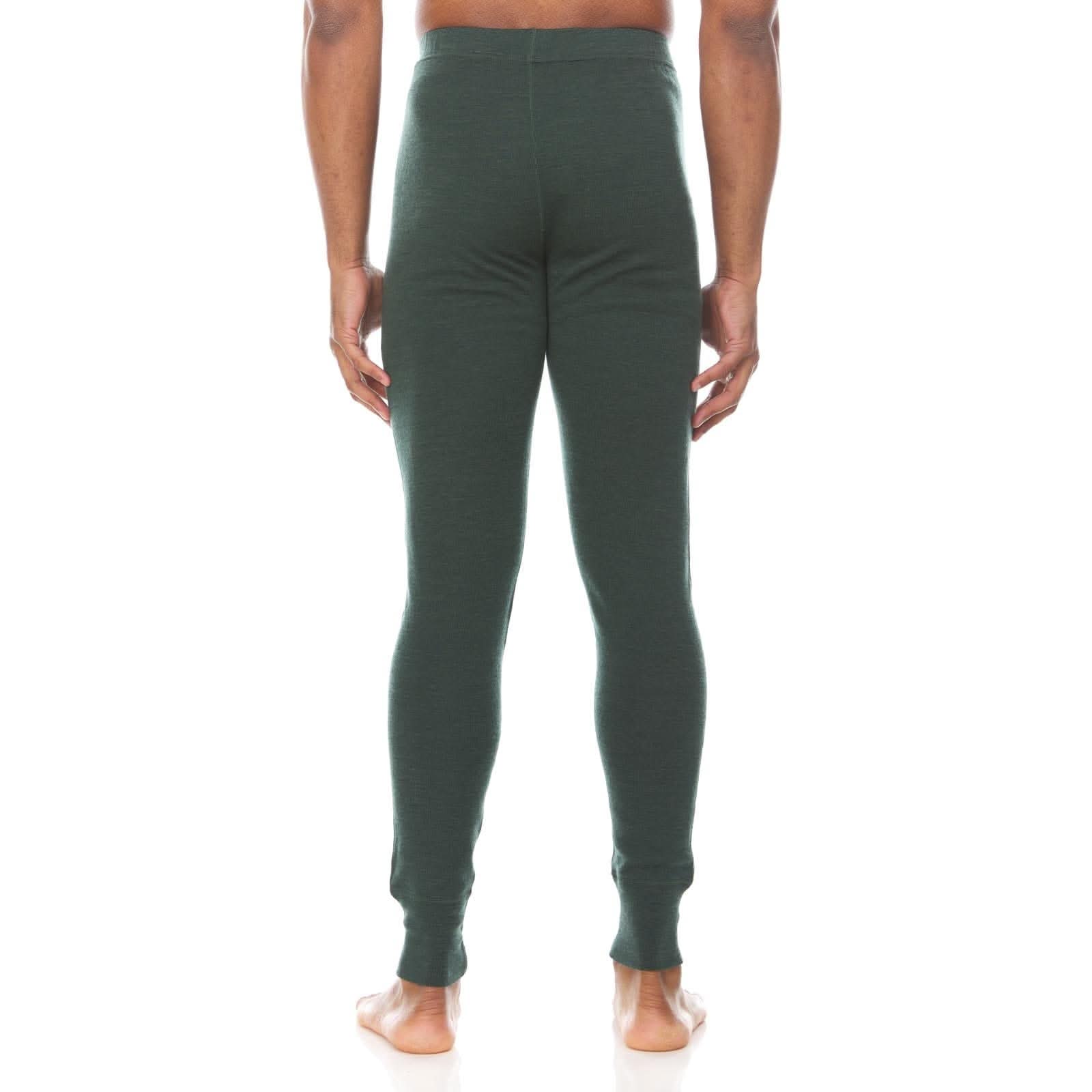 Men's Midweight 100% Merino Wool Thermal Base Layer Bottoms