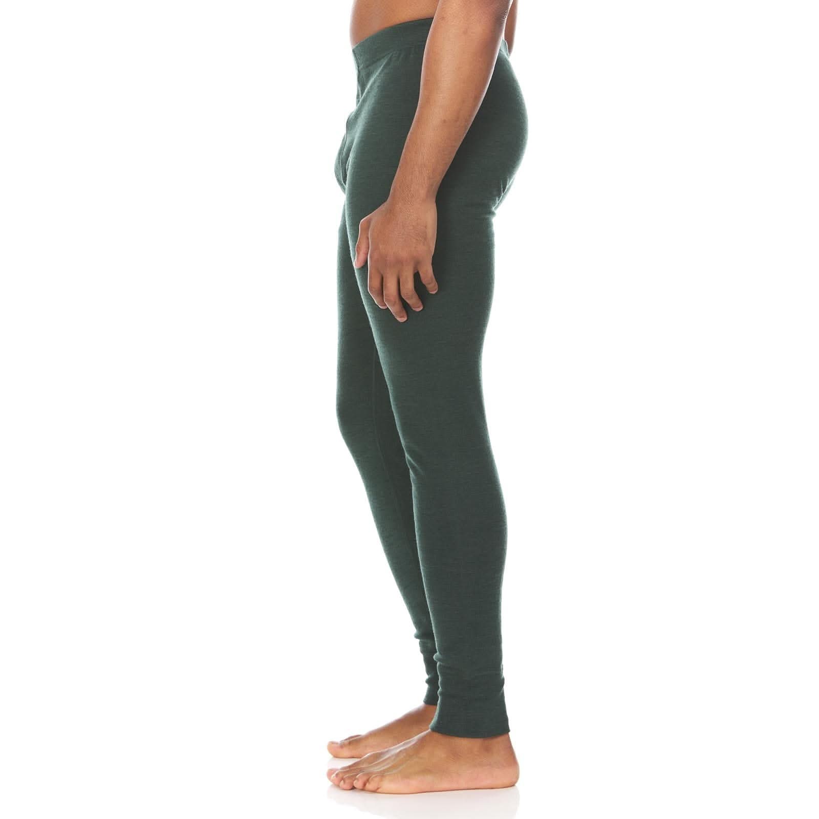Men's Midweight 100% Merino Wool Thermal Base Layer Bottoms