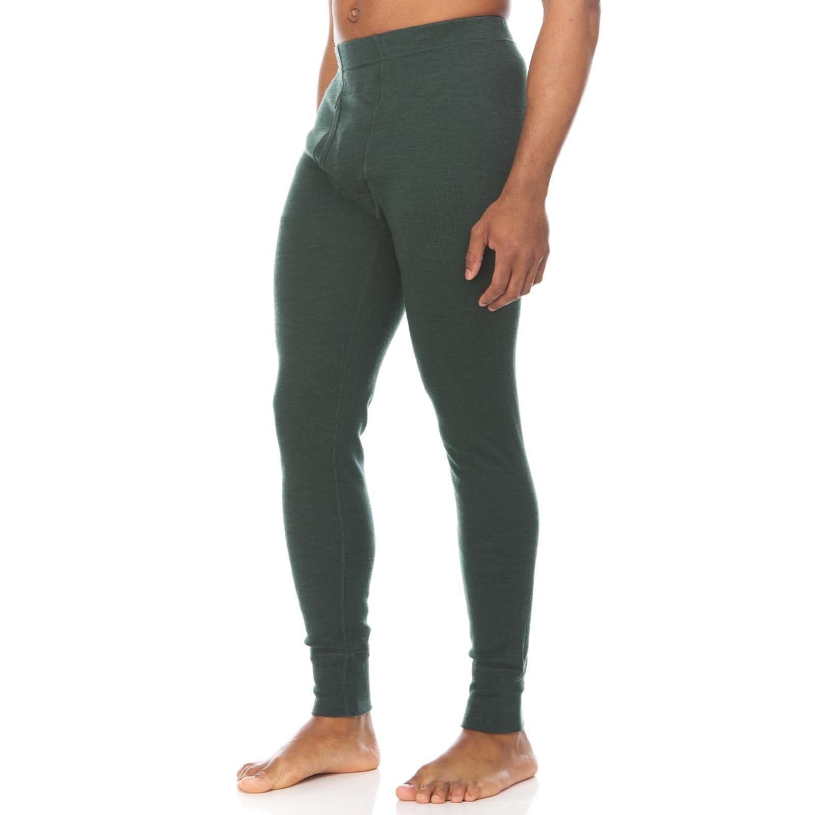 Men's Midweight 100% Merino Wool Thermal Base Layer Bottoms