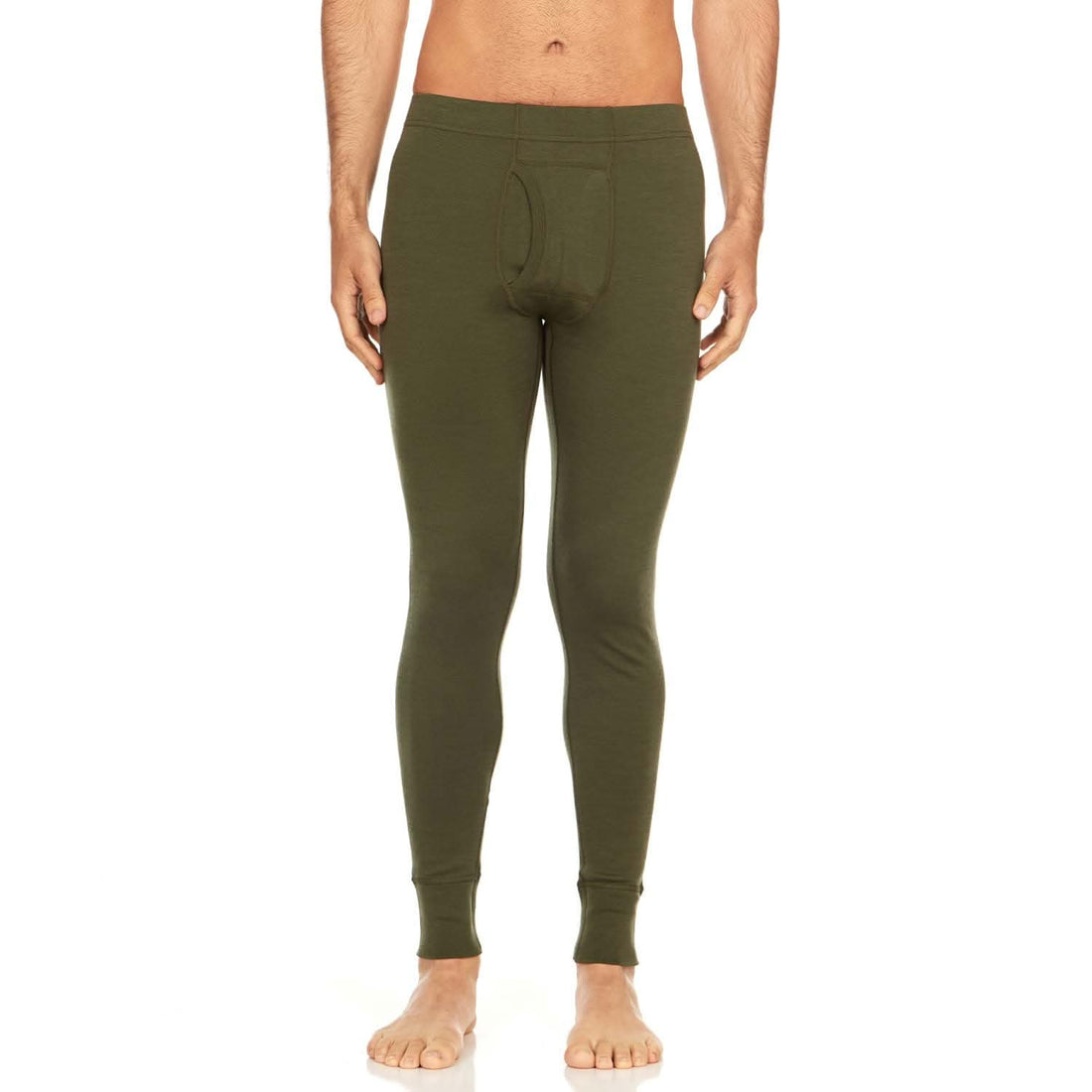 Men's Midweight 100% Merino Wool Thermal Base Layer Bottoms