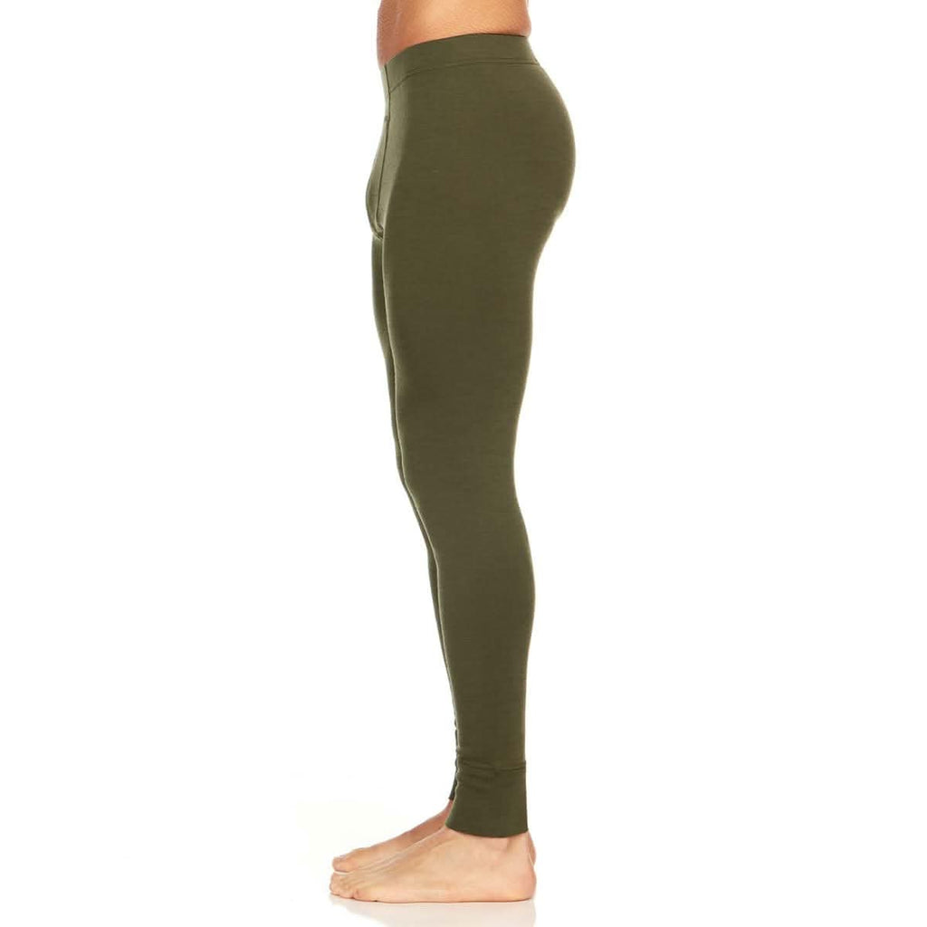 Men's Midweight 100% Merino Wool Thermal Base Layer Bottoms