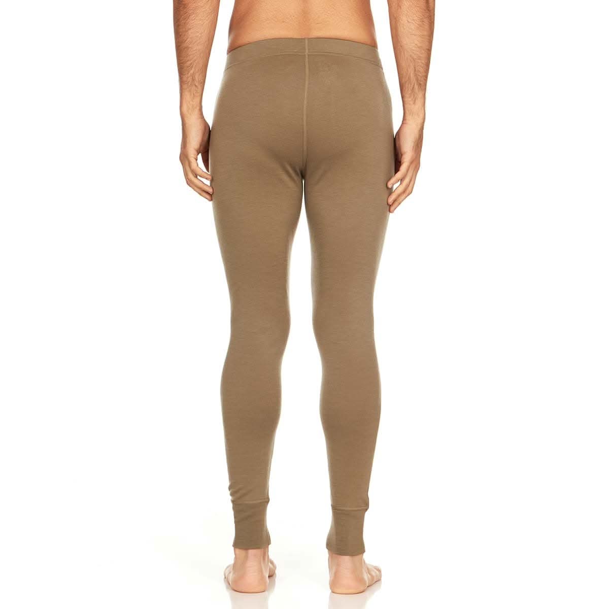 Men's Midweight 100% Merino Wool Thermal Base Layer Bottoms