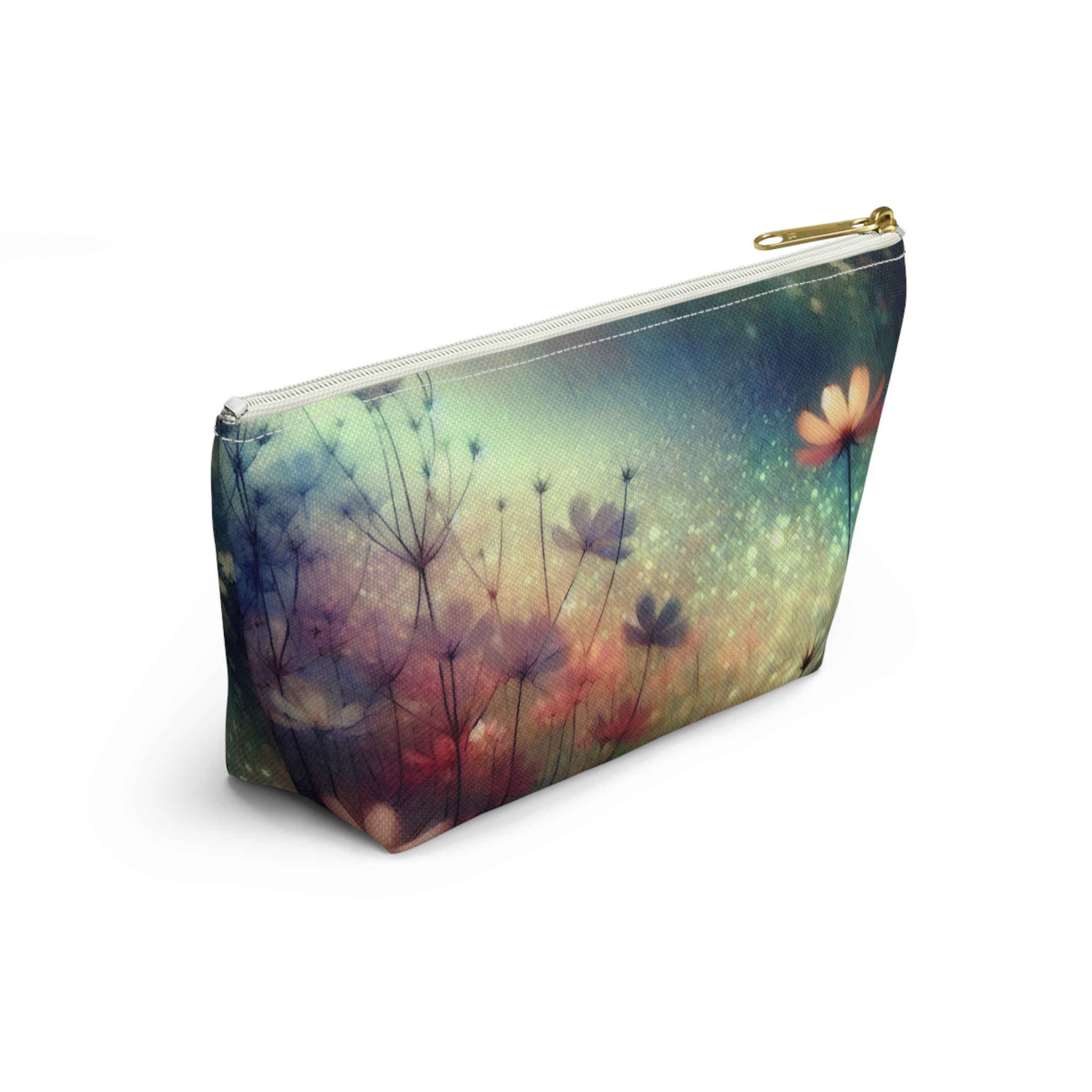 Floral Accessory Pouch – Ethereal Multi-Color Zipper Storage Case
