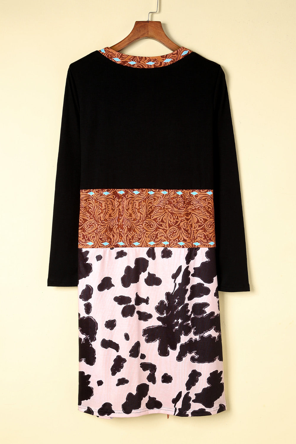 Madison Patchwork Open Front Cardigan