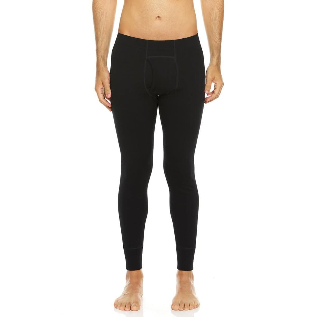 Men's Heavyweight Merino Wool Thermal Bottoms - Fitted Base Layer