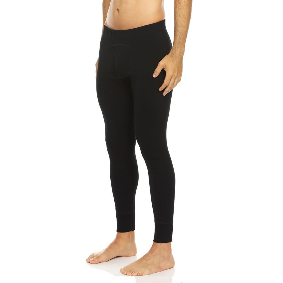 Men's Heavyweight Merino Wool Thermal Bottoms - Fitted Base Layer