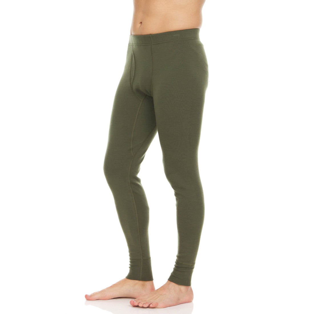 Men's Heavyweight Merino Wool Thermal Bottoms - Fitted Base Layer