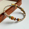 Handmade Lily Of The Valley Braided Rope Bracelet