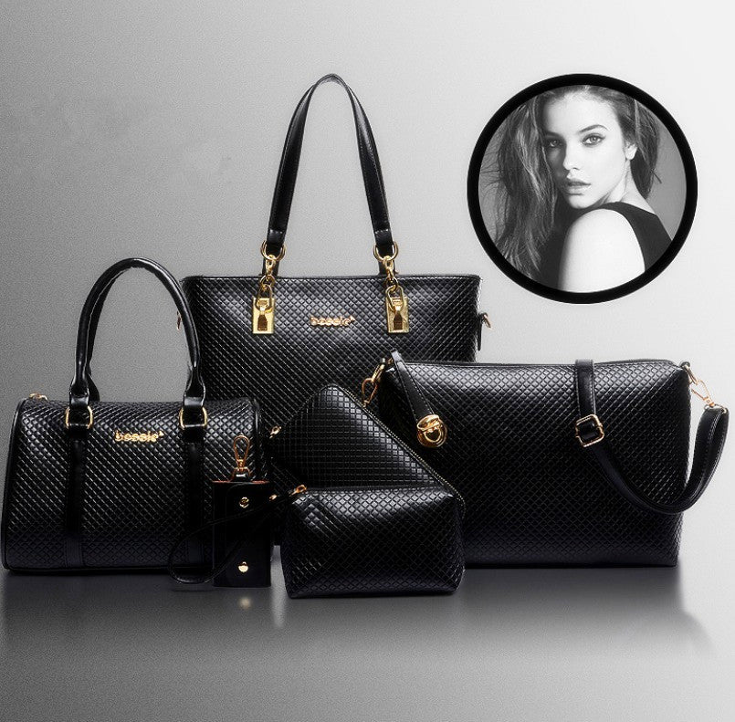 Fashionable Women's Handbag Set - 6 Pieces (2018)