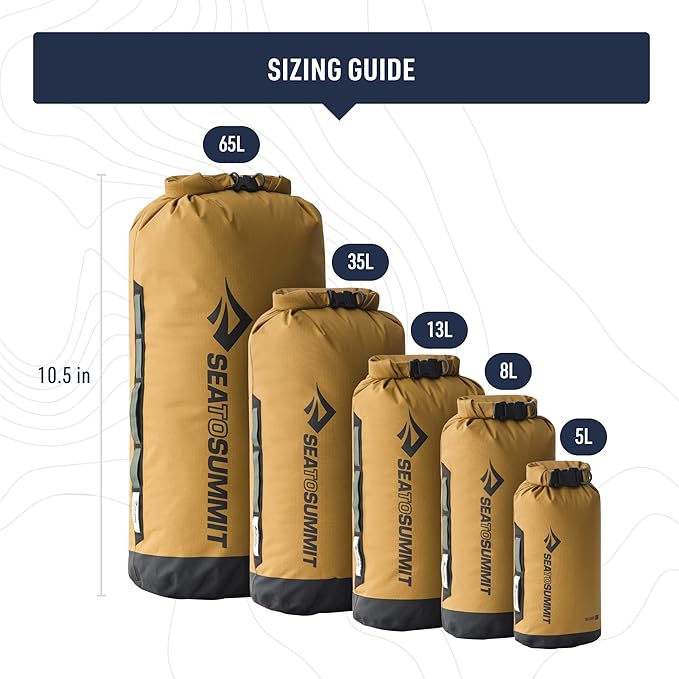 Sea to Summit Big River Dry Bag, Heavy-Duty Dry Storage, 13 Liter, Surf Blue