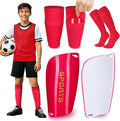 XZQTIVE Soccer Shin Guards with Shin Sleeves and Soccer Socks, Football Shin Pads Set for Kids Youth and Adult
