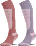 Hylaea Merino Wool Ski Socks, Cold Weather Socks for Snowboarding, Snow, Winter, Thermal Knee-high Warm Socks, Hunting