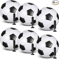 6 Pcs Operation Christmas Soccer Ball Bulk with Pump Needles, Size 3 4 5 Deflated Soccer Ball Gift for Youth Adult Game Training Practice Christian Charity Donation Supplies