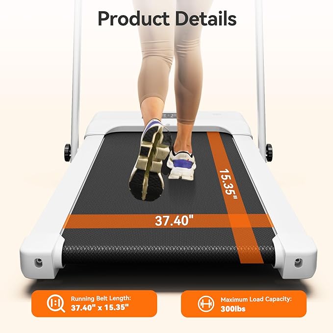 3-in-1 Foldable Treadmill with Handlebar & APP Control - 7.5MPH
