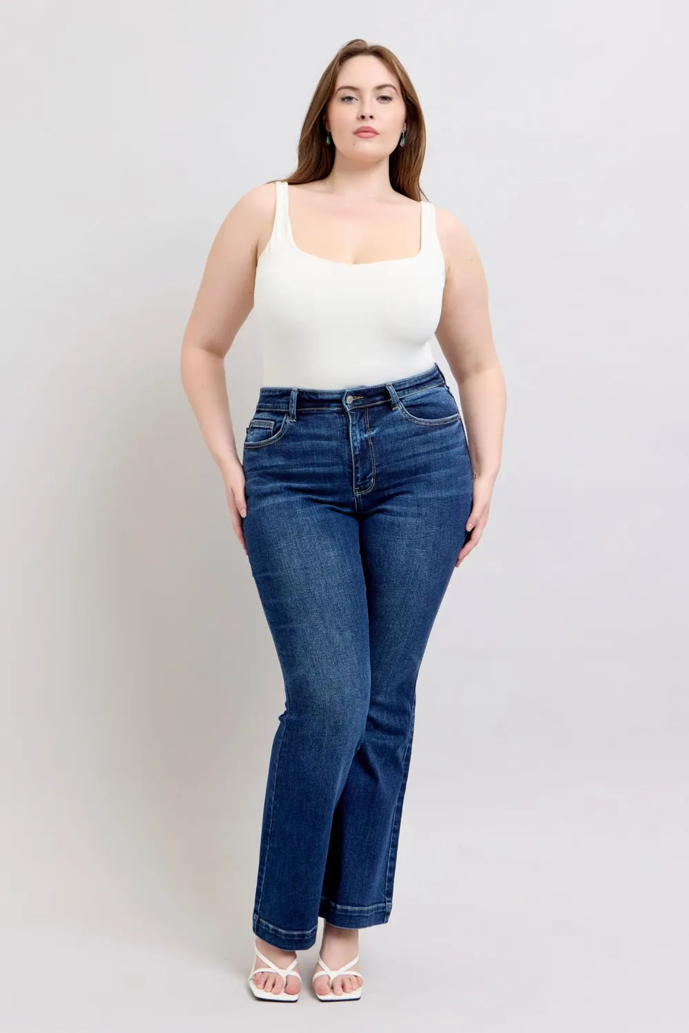 Judy Blue High Rise Flare Jeans with Pockets