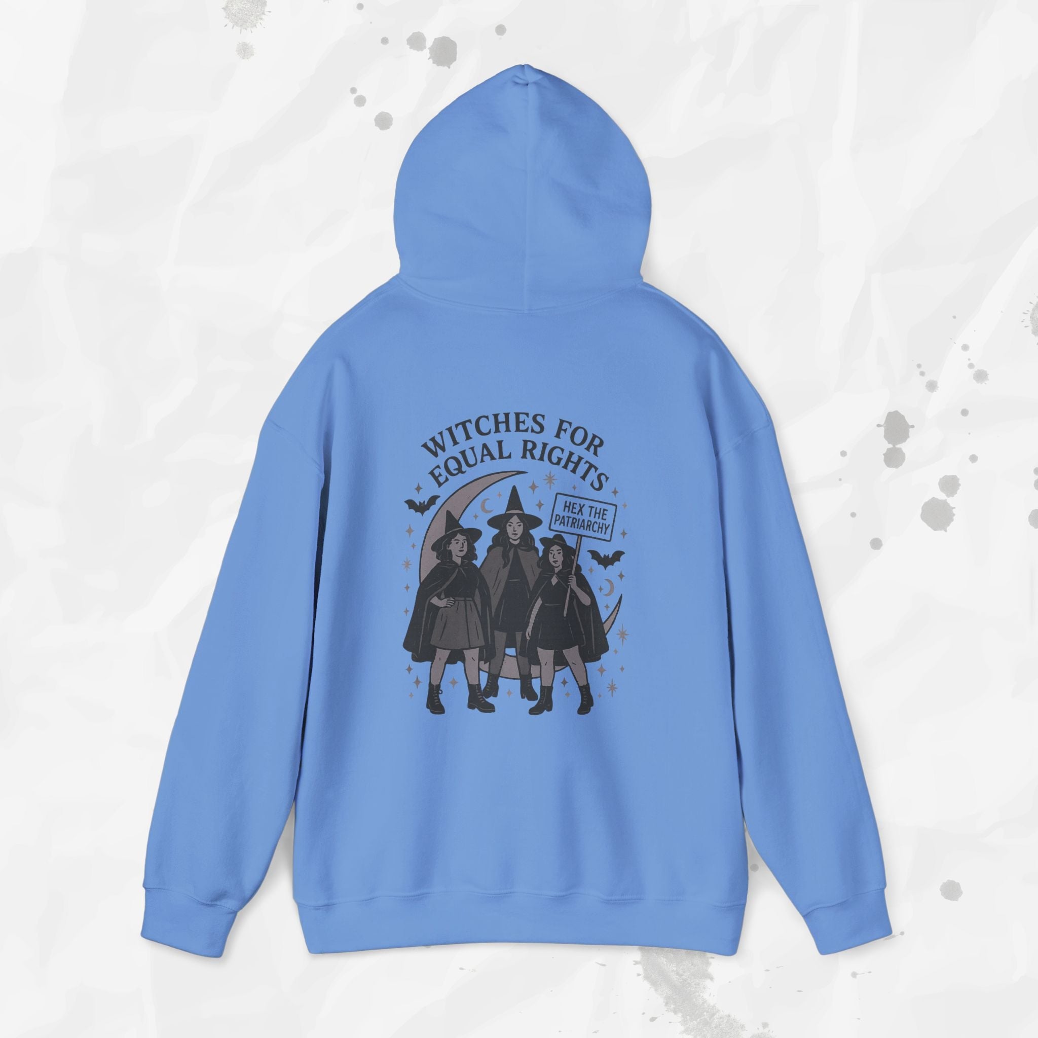 Witches for Equal Rights Graphic Hoodie in Grey or Blue - Image 7