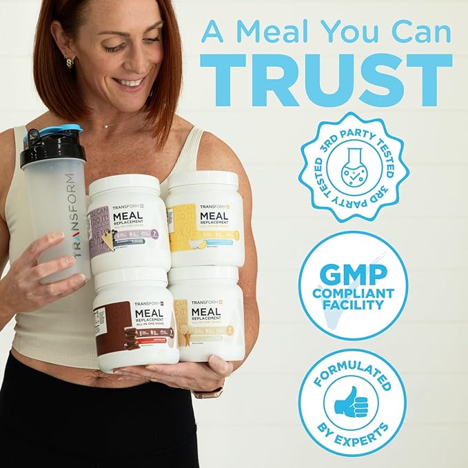 TransformHQ Meal Replacement Shake Powder 7 Servings (Chocolate Peanut Butter) - Gluten Free, Non-GMO