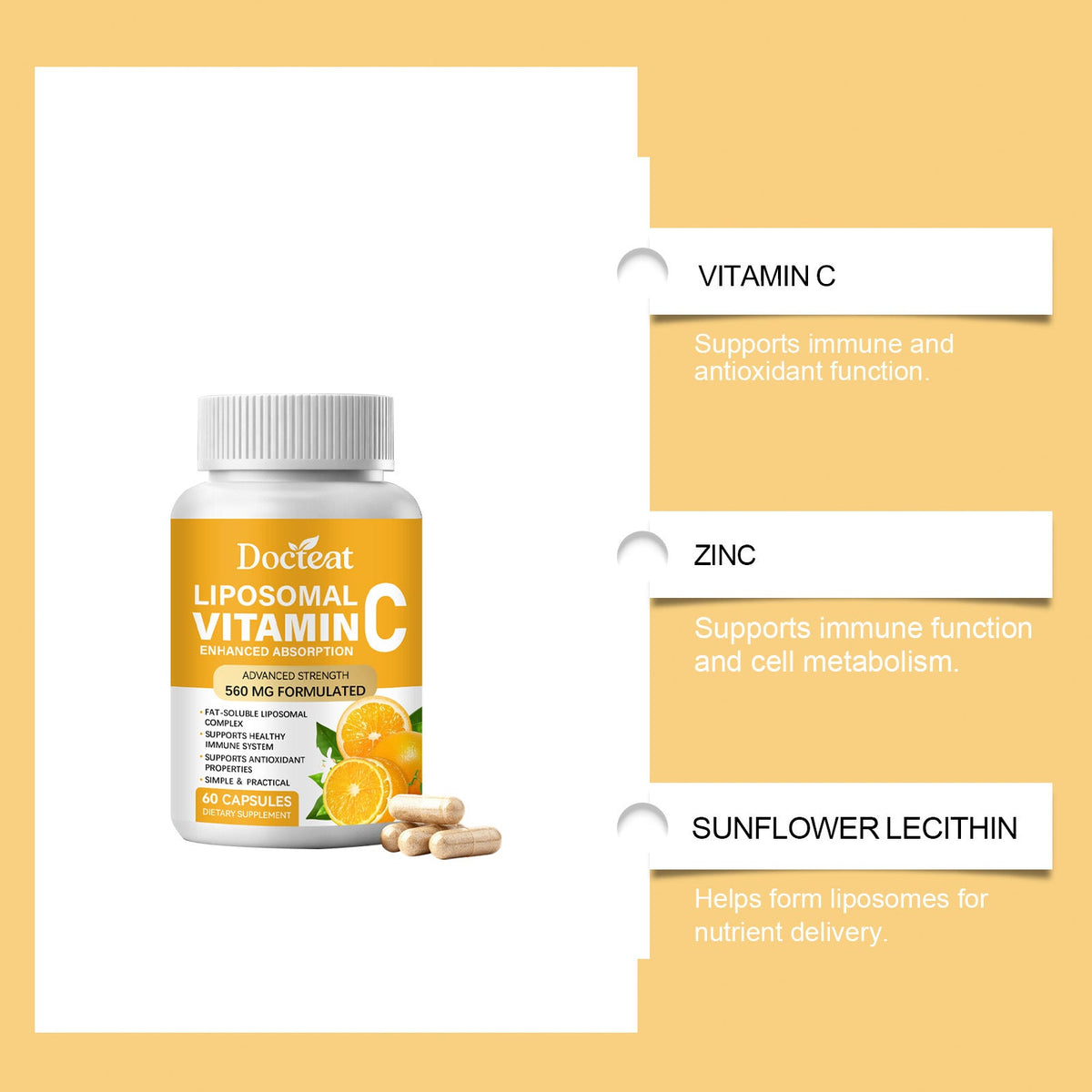Liposomal Vitamin C Nutritional Capsules