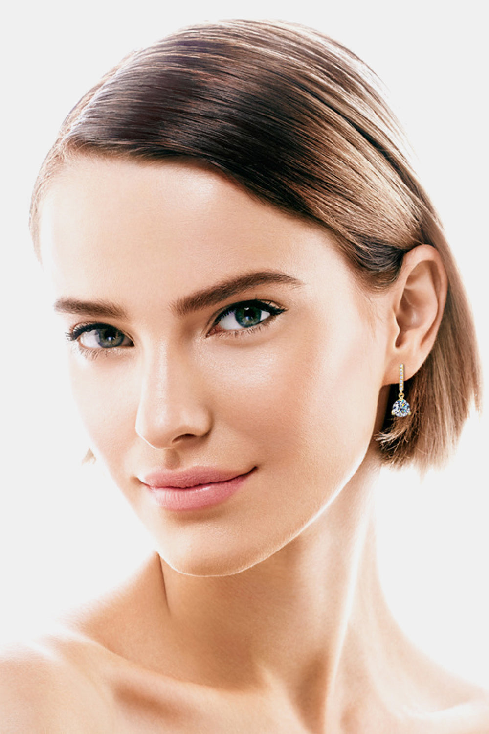 2 Carat Moissanite Sterling Silver Drop Earrings