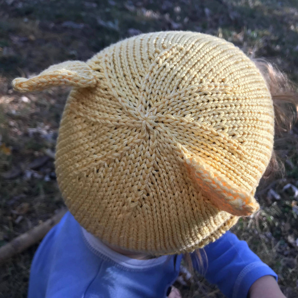 Baby Kitten Ears Knit or Crochet Beanie Pattern - Kids Hat DIY