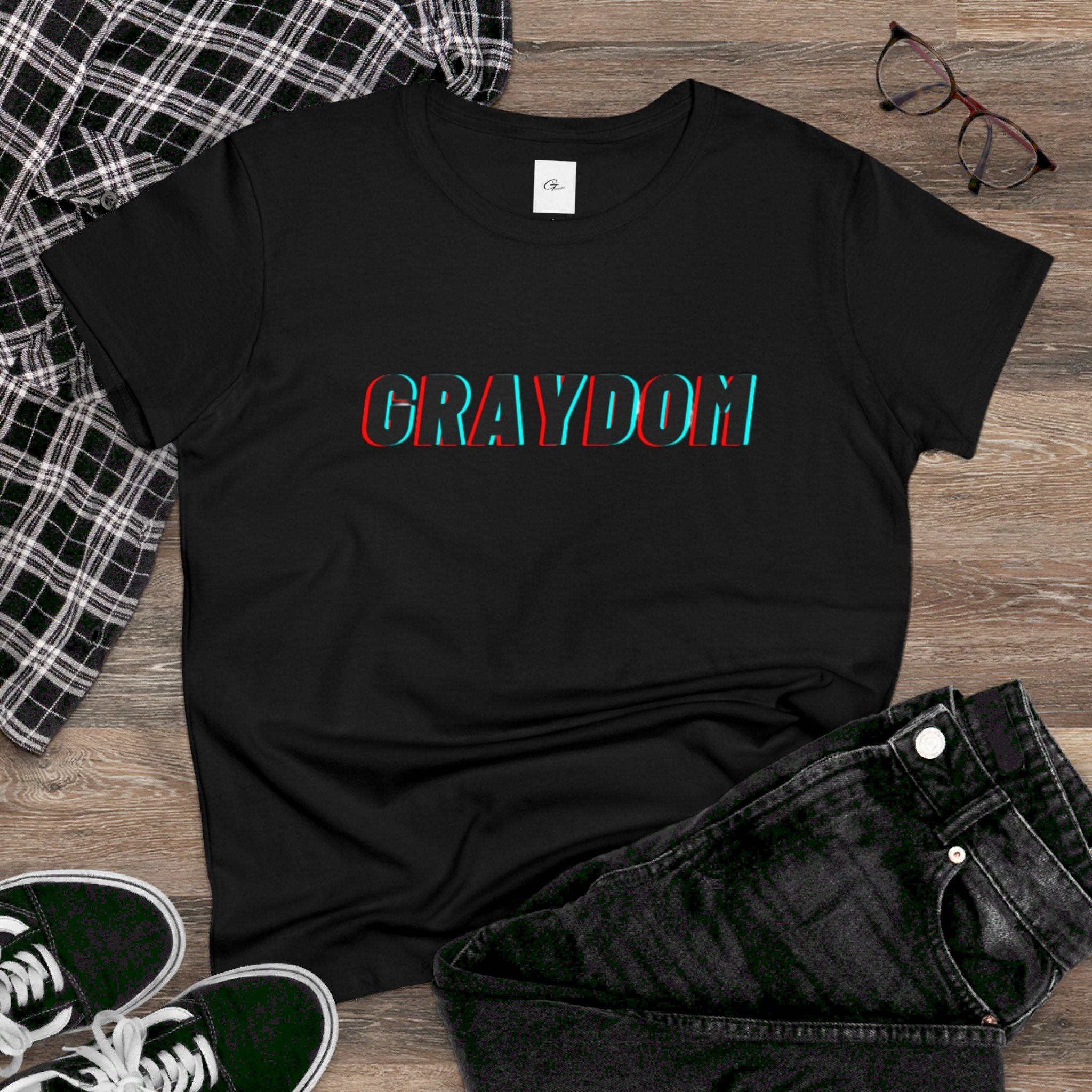Women's Midweight Cotton Crew Neck Tee - Minimalist Streetwear Style