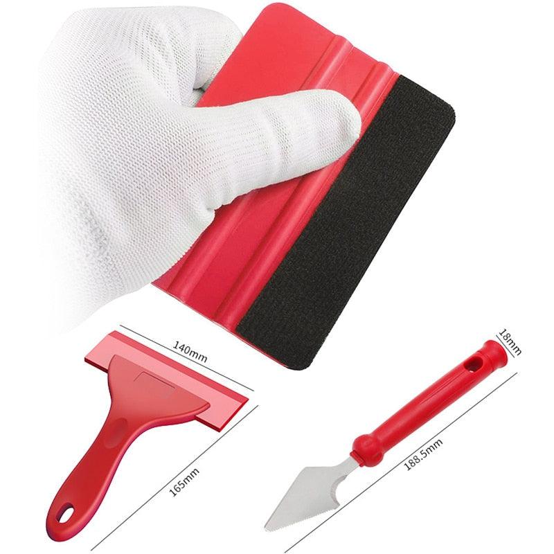 Professional Vinyl Wrap Application Tool Kit - 13-Piece Squeegee Set