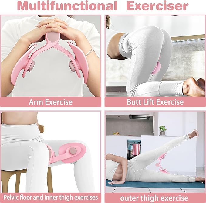 Inner Thigh and Pelvic Floor Muscle kegel Exerciser Toner for Women and Man, Leg Workout Exercise Equipment Device HIPS Pelvis Trainer Machine kegal excersize Toner
