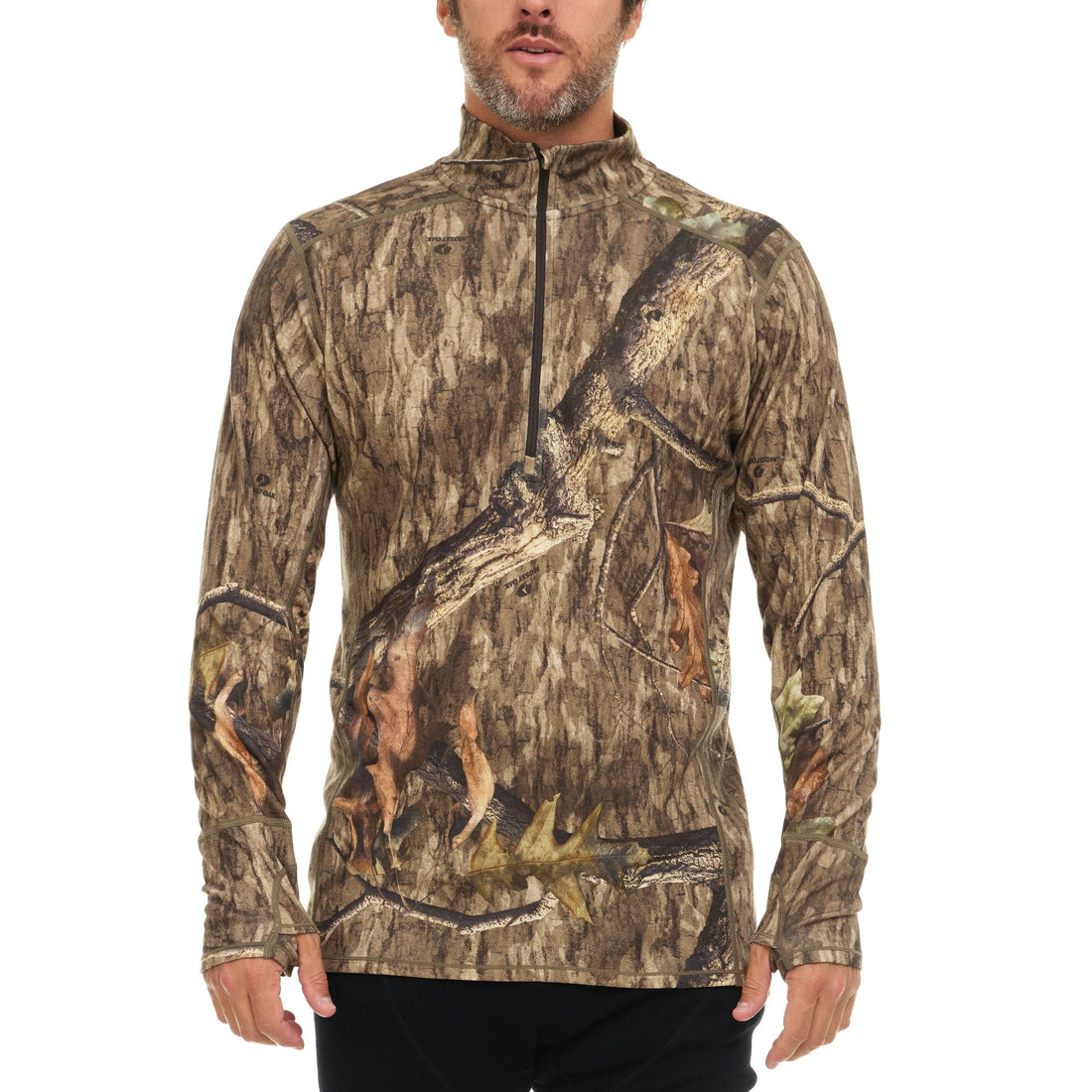 Men's Midweight Merino Wool 1/4 Zip Pullover - Grey, Green, Orange