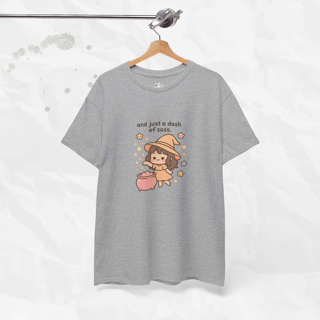 And Just a Dash of Sass Graphic Tee in Soft Pink and Grey - Image 8