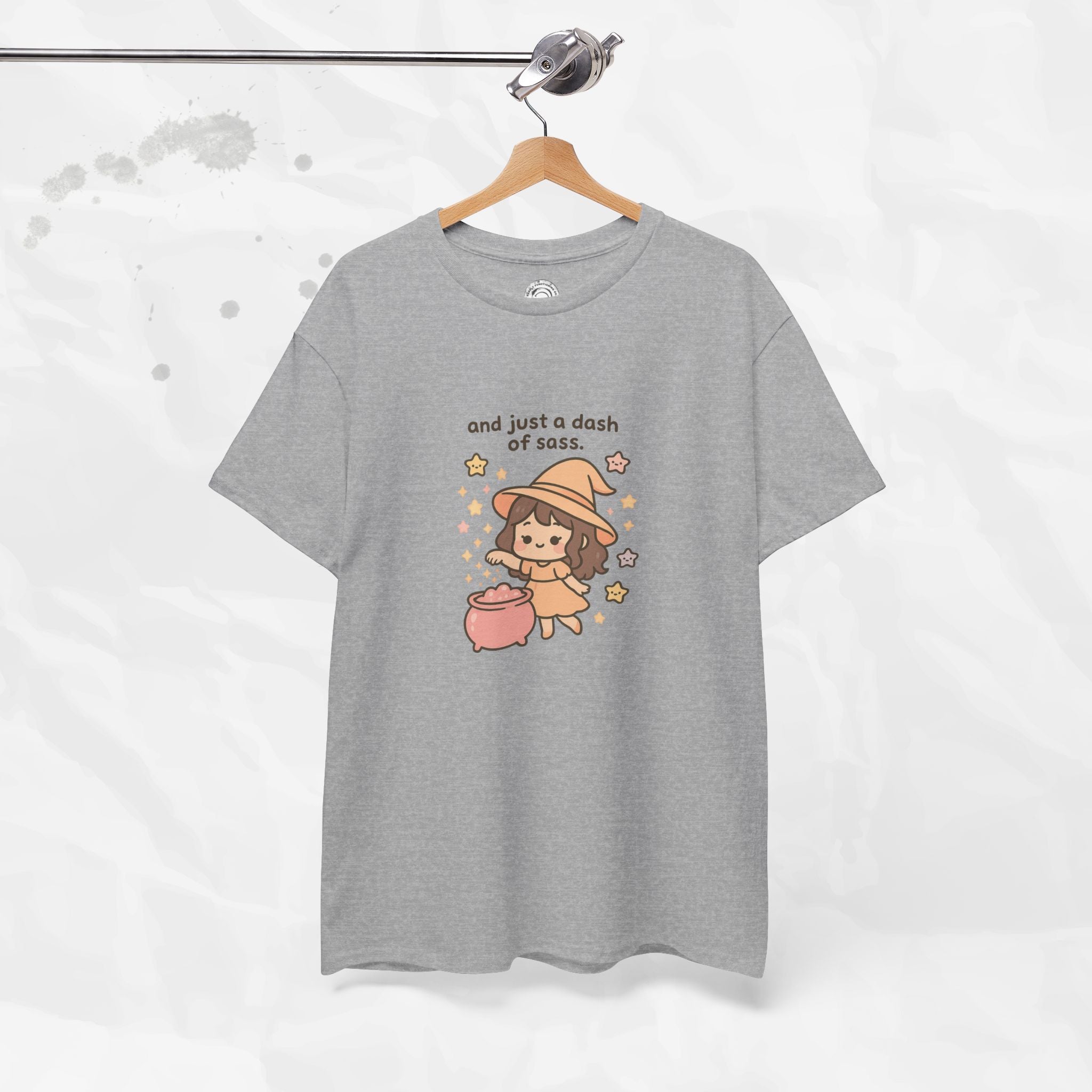 And Just a Dash of Sass Graphic Tee in Soft Pink and Grey - Image 8