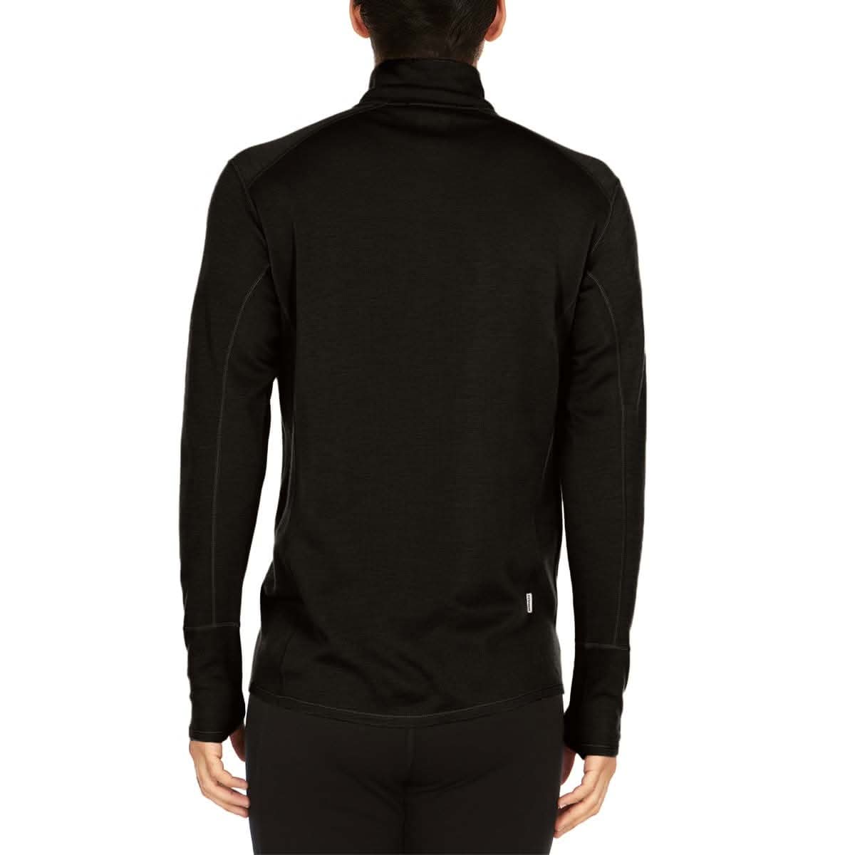 Men's Midweight Merino Wool 1/4 Zip Pullover - Grey, Green, Orange