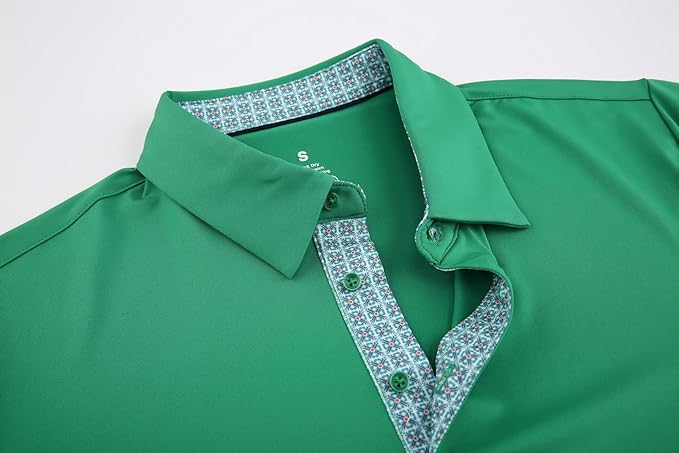 Men's Moisture-Wicking Performance Golf Polo Shirt