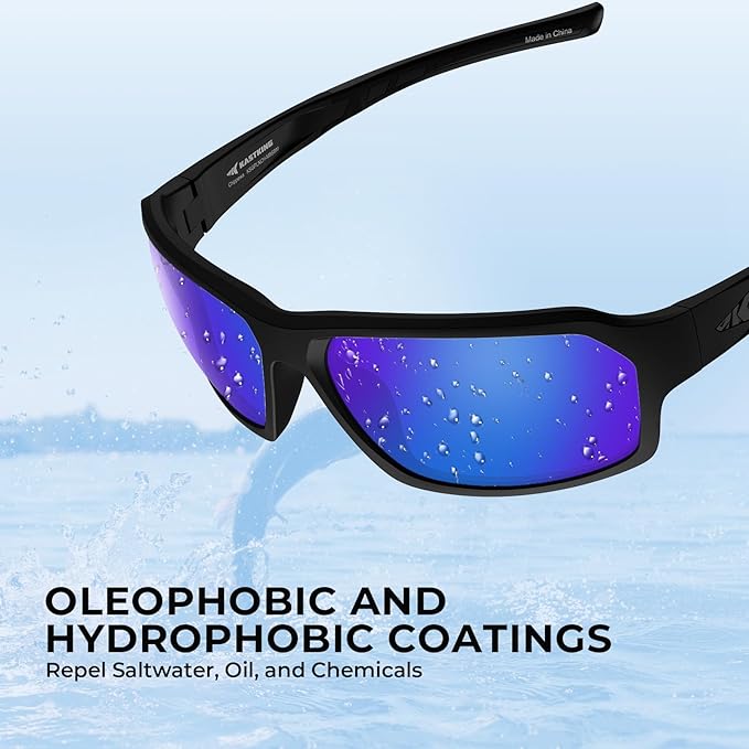 KastKing Chippewa Polarized Fishing Sunglasses, UV400 Protection Full Wrap Frame Sports Cycling Sunglasses, 1.0mm TAC Lenses