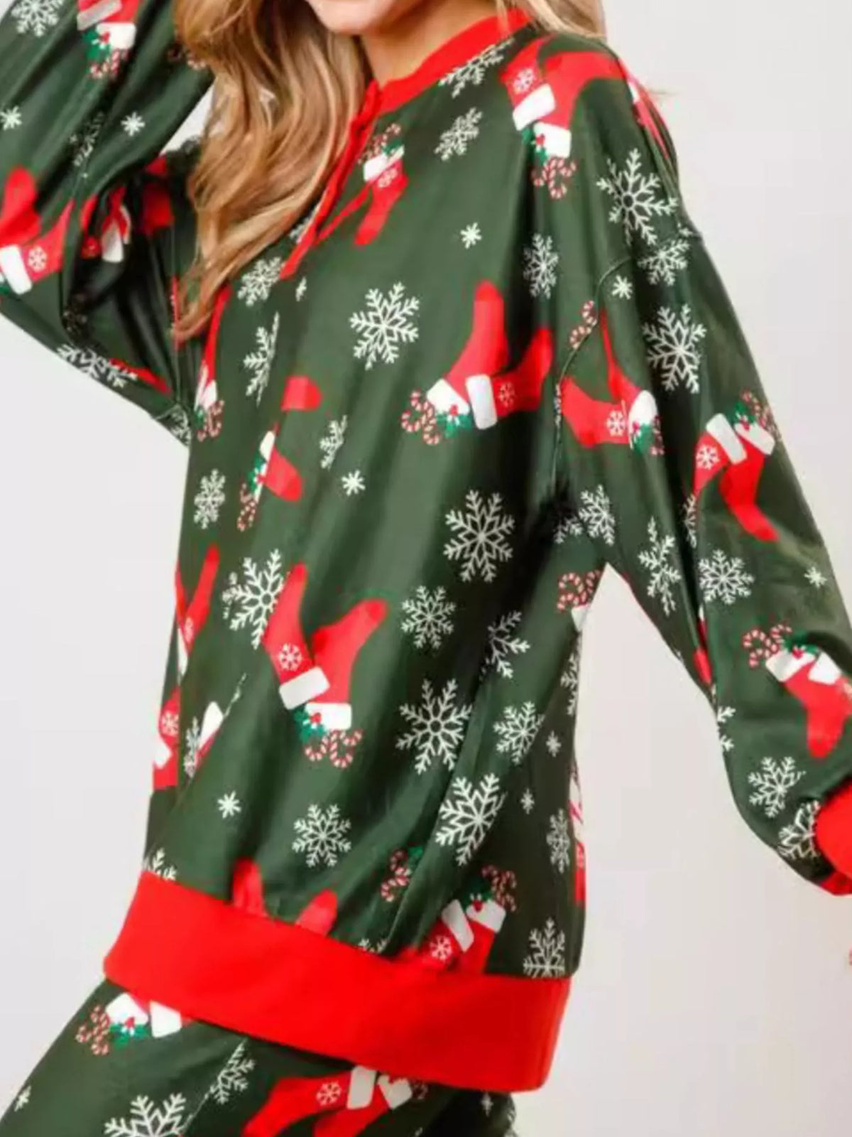 Christmas Long Sleeve Top and Pants Lounge Set