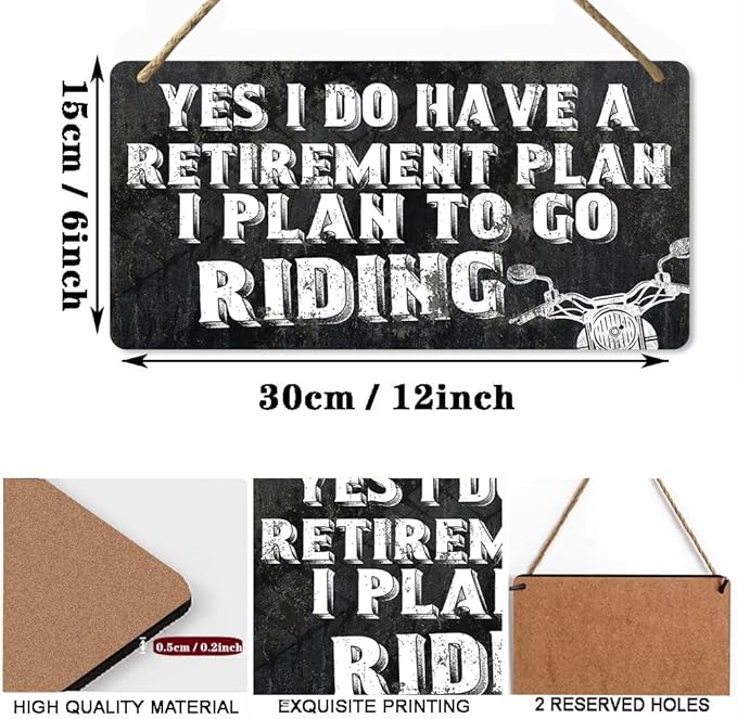Motorcycle Sign Motorcycle Gifts Man Cave Plaques Motorcycle Signs Garage Gifts For Dad Motorcycle Decor Motorcycle Accessories Men Gifts For Dad Grandad Brother Retirement Gifts Motorcycle Lovers 6" X 12"