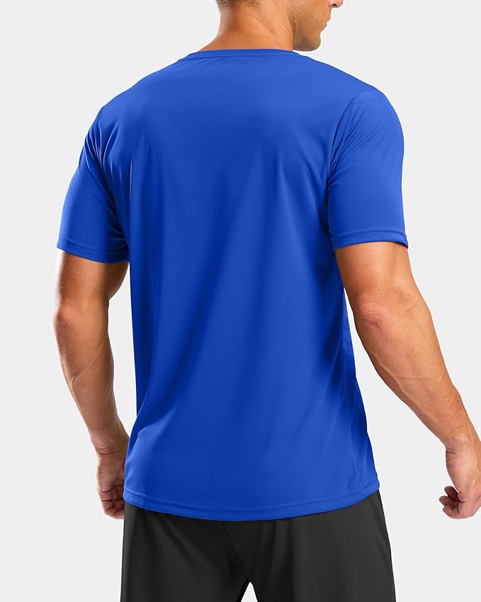 Men's Quick-Dry Athletic Short Sleeve Running & Workout Gym Shirt