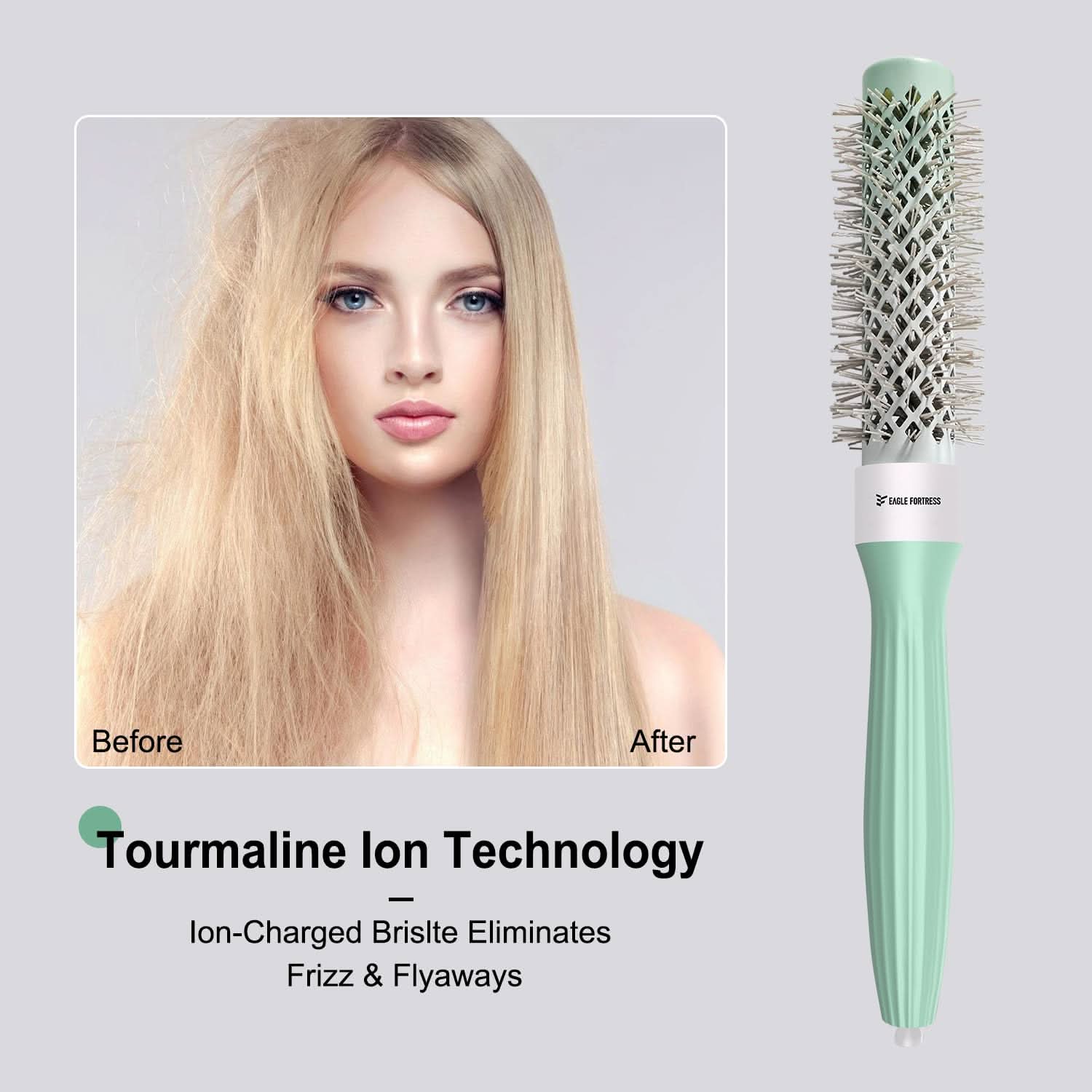 Professional Round Hair Brush 0.98in for Precision Styling