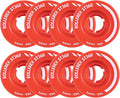 Rollerex ST360 92A Roller Skate Wheels (8-Pack) (Color Options) - Indoor Outdoor - Use for Quad Skate Wheel Replacement (Rocket Red)