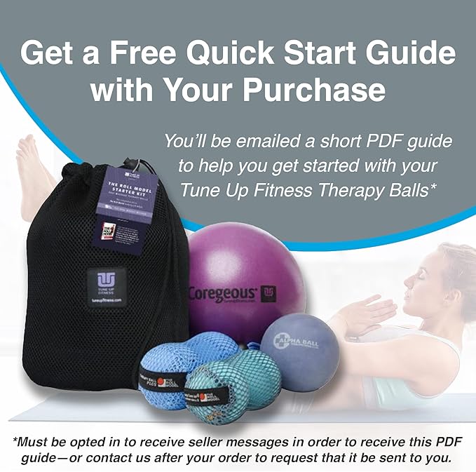 Tune Up Fitness – Alpha Ball | Large Therapy Ball | Massage Ball for Myofascial Release, Pain Relief - Back, Shoulders, Hamstrings, HIPS, Glutes